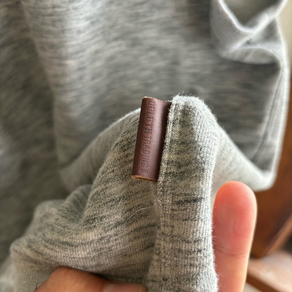 Duluth Trading Relaxed Fit Gray Mock Neck 1/4 Zip Loophole Sweater Vest Mens XL - Picture 4 of 6